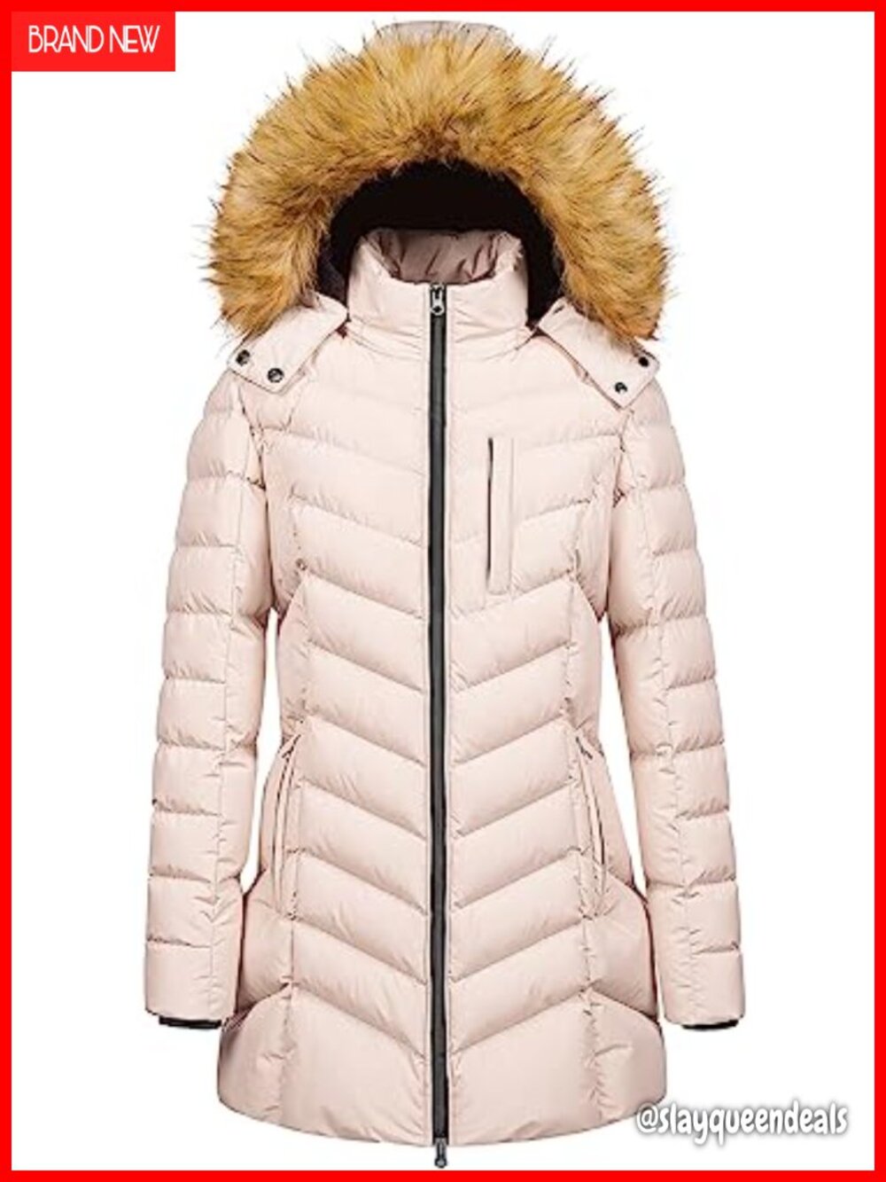 Waterproof Warm Long Puffer Parka Hooded Winter Coat